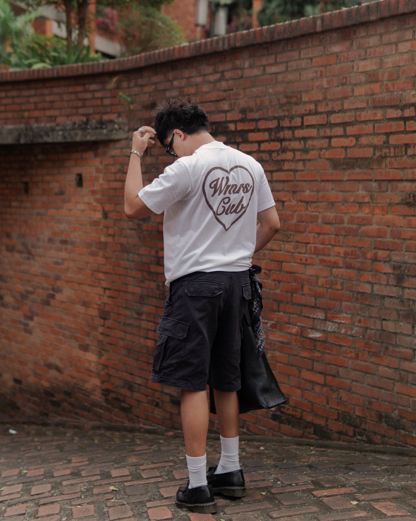 Heart Logo - Choco on vintage white