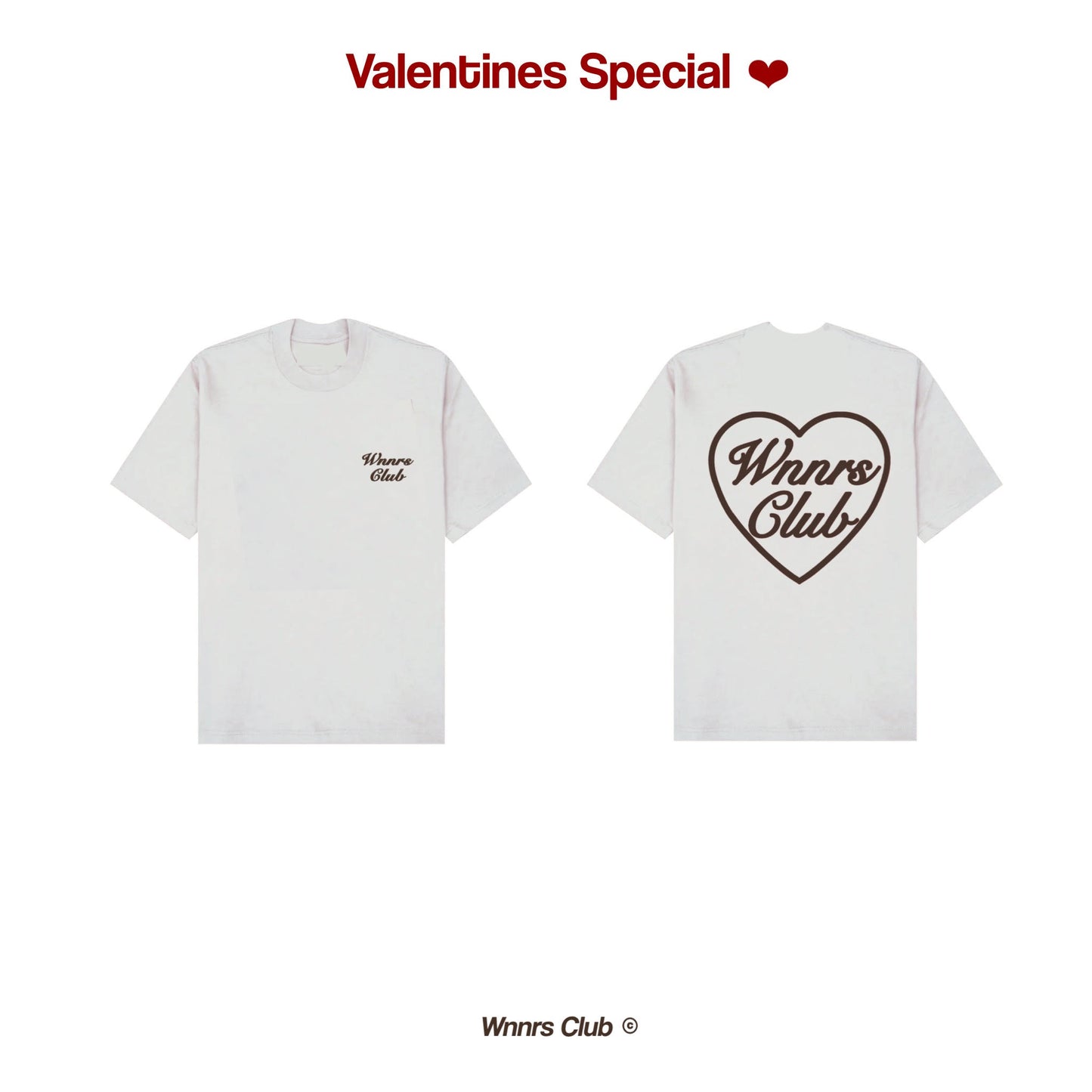 Heart Logo - Choco on vintage white