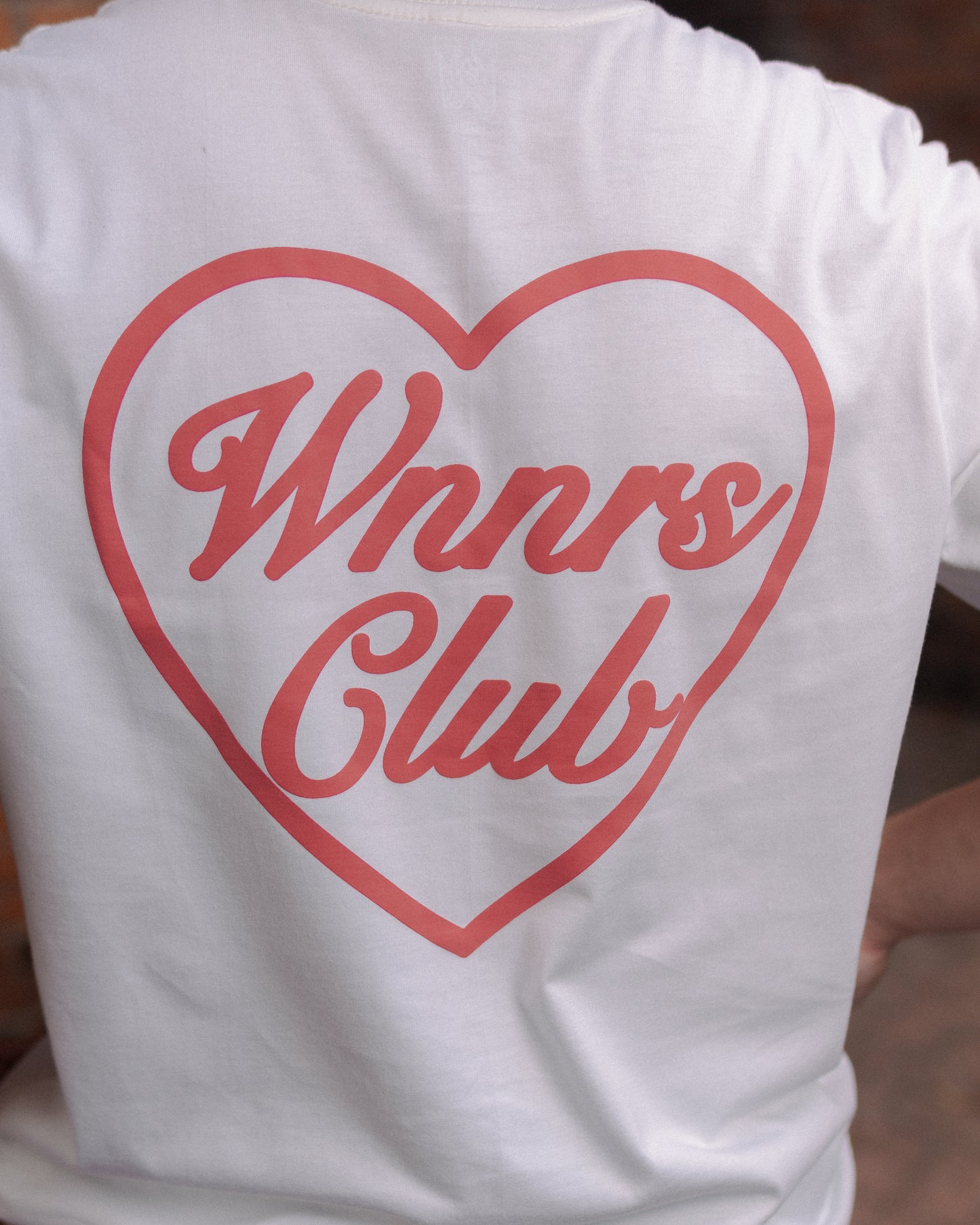 Heart Logo - Faded red on Vintage White