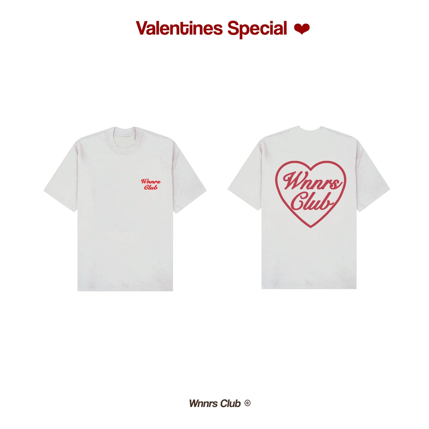 Heart Logo - Faded red on Vintage White