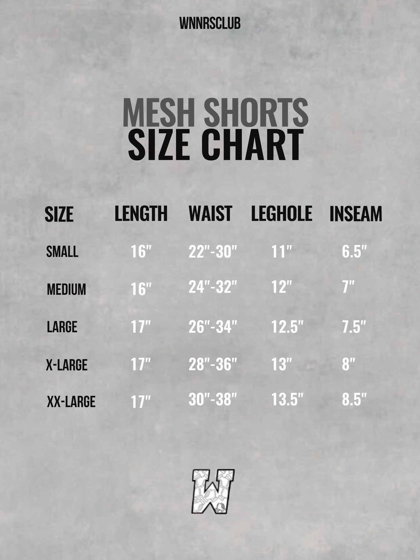 Wnnrs Sports - Mesh shorts