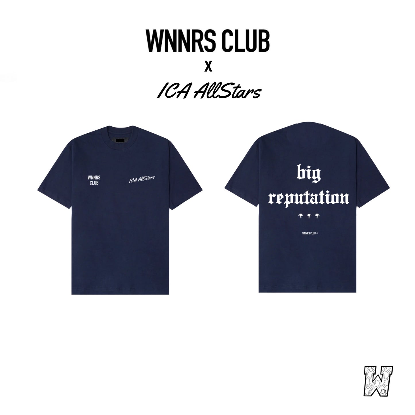 AllStars x Wnnrs Club - "big reputation" tee